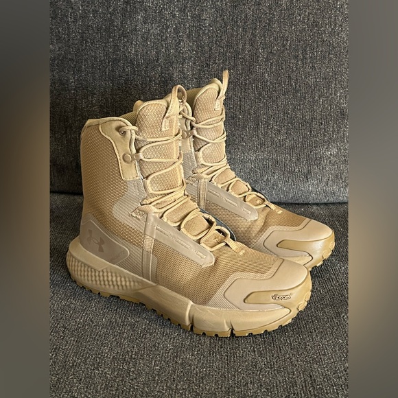 Under Armour Charged Valsetz Tactical Boots Coyote Color Men’s Size 6 - Picture 6 of 13